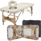 STRONGLITE Portable Massage Table Package Shasta - All-In-One Treatment Table w/ Adjustable Face Cradle, Pillow & Carrying Case