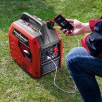 Powered Portable Inverter Generator,2500W Super Quiet Generator,Fuel Shut Off,Gas Generator for Outdoors Camping Travel Hunting Emergency,CARB Compliant Red/Black, PS5020-H