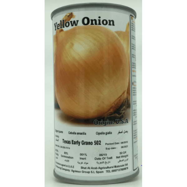 Yellow Onion Seeds Tin