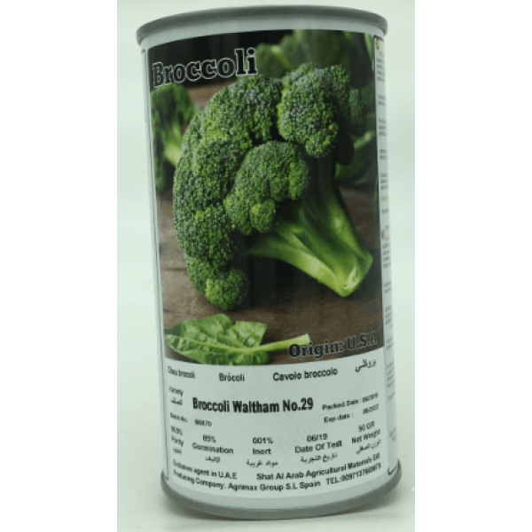 Broccoli Waltham 29 Seeds Tin