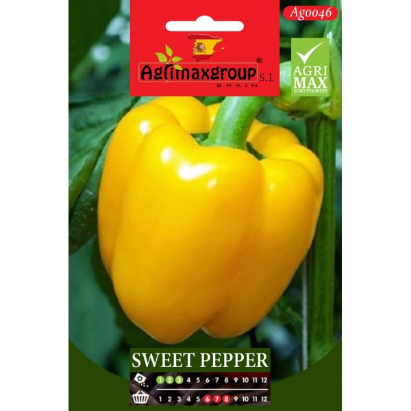 Yellow Sweet Pepper Agrimax Seeds