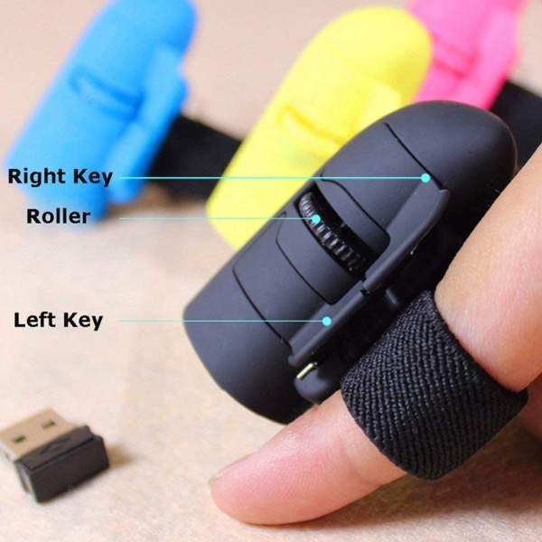 2.4ghz Finger Rings Mini Usb Mouse 1600dpi For C..