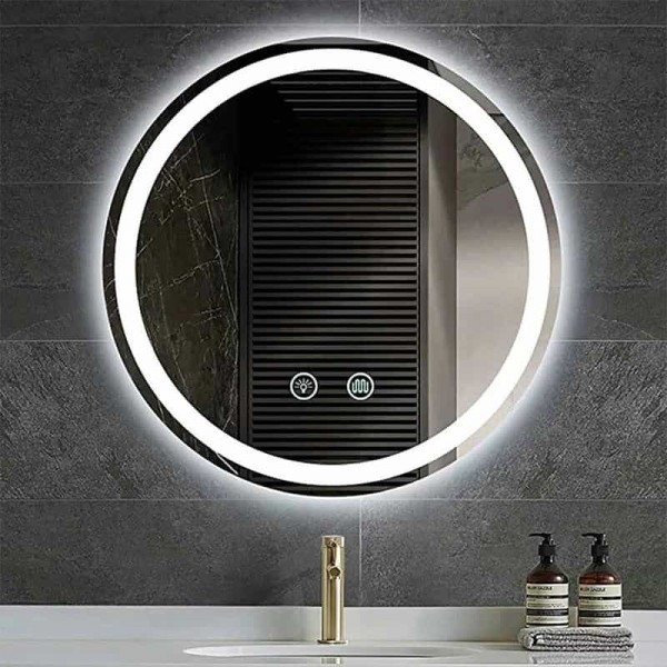 Elegant Smart Touch Led Circle Mirror C-76