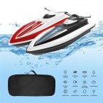 LSRC Children Remote Control Boat Dual Motors Simulated RC Speedboat Model - Black