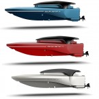 888 Mini RC Boat Electric Boat Speedboat Model Toy for Kids - Blue