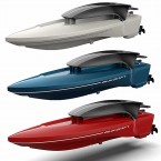 888 Mini RC Boat Electric Boat Speedboat Model Toy for Kids - Blue