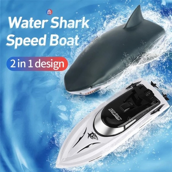 Rh705 2 In 1 Stunt Rc Boat Toy 2.4ghz Remote Con..