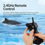 RH705 2 in 1 Stunt RC Boat Toy 2.4GHz Remote Control Water Shark Speed Boat Double Motor Powered