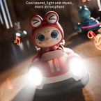 4DRC Y7 Remote Control Bumper Car with Light and Music Pop-Up Doll Children Battle Toy, 1 Battery