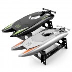 805 Remote Control Racing Boat 2.4G 30Km/h High Speed Dual Motor RC Boat for Kids Adults, with 1 Battery - Grey