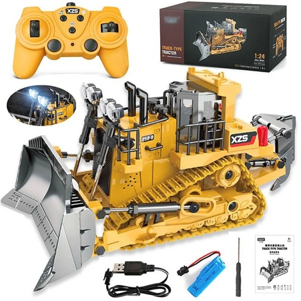 1031 2.4ghz Rc Crawler Type Bulldozer Engineerin..