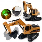 1027 RC Trucks Mini Remote Control Bulldozer 1:24 6CH Tractor Engineering Car with Light Sound