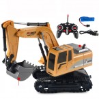 1027 RC Trucks Mini Remote Control Bulldozer 1:24 6CH Tractor Engineering Car with Light Sound