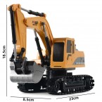 1027 RC Trucks Mini Remote Control Bulldozer 1:24 6CH Tractor Engineering Car with Light Sound