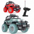 6085 1 / 18 Scale 20km / h RC Car 4-Channel Climbing Off-Road Vehicle Remote Control Racing Car Toy with Light for Kids - Green