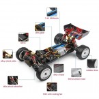 WLTOYS XKS 104001 1/10 2.4GHz RC Car 45km/h High Speed Racing Car Rremote Control 4WD Off-Road Drift Car - 1 Battery