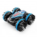 CV-B600 Amphibious Remote Control Car Double-sided Flip Driving Drift 2.4 GHz RC Stunt Car Vehicle Boat Beach Toy - Blue