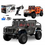 BG1535 1 / 12 Full-Scale Off-Road Vehicle 2.4G 4WD High-Speed RC Car Alloy Climbing Car IPX4 Waterproof Car Model Toys - Black Grey