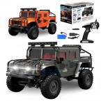 BG1535 1 / 12 Full-Scale Off-Road Vehicle 2.4G 4WD High-Speed RC Car Alloy Climbing Car IPX4 Waterproof Car Model Toys - Black Grey