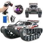 2063 1:12 2.4G Remote Control High Speed Drift Stunt Mist Spraying Tank Children Boys RC Car Toy