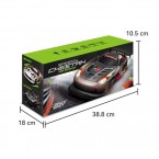 JJRC Q116 1 / 16 16 Km / h Dodge Drifting Car 2.4GHz 4WD RC Racing Car with Front / Rear Lights - Black