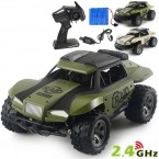 1:18 20KM/H Electric USB Rechargeable RC Car 2.4GHz Remote Control Toy Car - Green