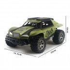 1:18 20KM/H Electric USB Rechargeable RC Car 2.4GHz Remote Control Toy Car - Green