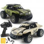 1:18 20KM/H Electric USB Rechargeable RC Car 2.4GHz Remote Control Toy Car - Green