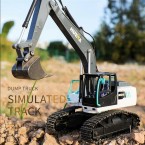 HUINA 1:24 Scale 9 Channels Remote Control Kids Simulation RC Excavator Toy Hobby Grade Construction Vehicle Children Gift