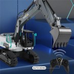 HUINA 1:24 Scale 9 Channels Remote Control Kids Simulation RC Excavator Toy Hobby Grade Construction Vehicle Children Gift