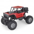 6086 1 / 18 20km / h RC Alloy Car 4-Channel Off-Road Vehicle Kids Remote Control Racing Car Toy with Light - Red