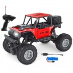 6086 1 / 18 20km / h RC Alloy Car 4-Channel Off-Road Vehicle Kids Remote Control Racing Car Toy with Light - Red