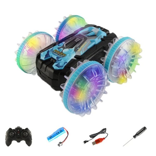 Yl-92 2.4g Remote Stunt Rotating Rc Car Xmas Toy..