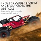 YT6608 2.4GHz RC Climbing Car 2 in 1 Off-road Vehicle 4WD Remote Control Tracked Tank Car High-Speed Car - Red