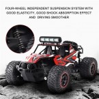 2.4GHz 1/16 RC Car Off-Road Racing Car Remote Control 18km/h Truck RTR with LED Light - Red