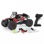 2.4GHz 1/16 RC Car Off-Road Racing Car Remote Control 18km/h Truck RTR with LED Light - Red