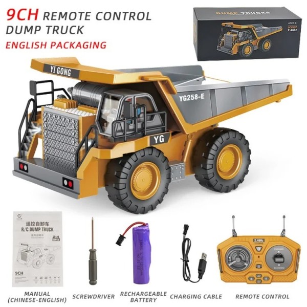 Bc1043 1/24 Alloy Dump Truck 9-channel 2.4g Rc C..