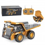 BC1043 1/24 Alloy Dump Truck 9-Channel 2.4G RC Construction Vehicle Truck Toys for Children