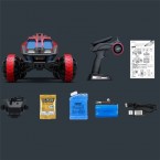 G2065 1:12 Scale 2.4G RC Car Six-Wheeled Space Explore Vehicle 15Km / h Remote Control Water Dart Car Toy with Lifting Launcher for Kid - Grey