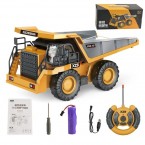 BC258-13 1/24 RC Dump Truck 6-Channel Remote Control Truck Construction Vehicle Toys for Kids Boys and Girls