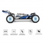 WLTOYS 124017 1/12 2.4GHz Racing Car Off-Road RC Car Crawler 75km/h 4WD RTR Vehicle Kid Toy