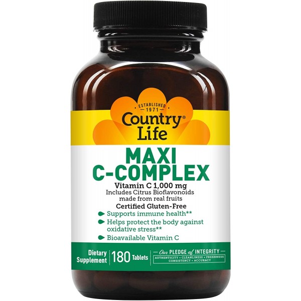 Country Life Maxi C-complex (vitamin C 1000 Mg B..