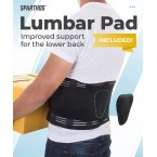 Back Brace by Sparthos - Immediate Relief from Back Pain, Herniated Disc, Sciatica, Scoliosis and more! - Breathable Mesh Design with Lumbar Pad - Adjustable Support Straps- Lower Back Belt -Size Med