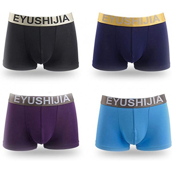 Eyushijia Men's 4 Pack Comfortable Bamboo Fiber ..