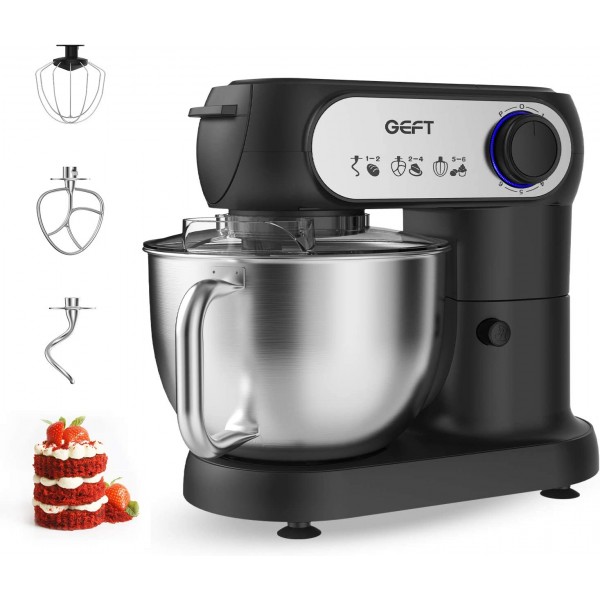 Geft Stand Mixer-5.8-qt 6-speed Kitchen Mixer Wi..