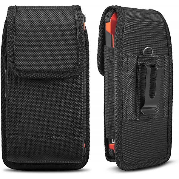 Universal Case for iPhone 8 7 Plus Pouch Case, iNNEXT Vertical Holster Belt Clip Carrying Case Pouch for iPhone X iPhone XS iPhone XR iPhone 6 Plus/iPhone 6S Plus/iPhone 7 Plus 5.5 inch (Black)