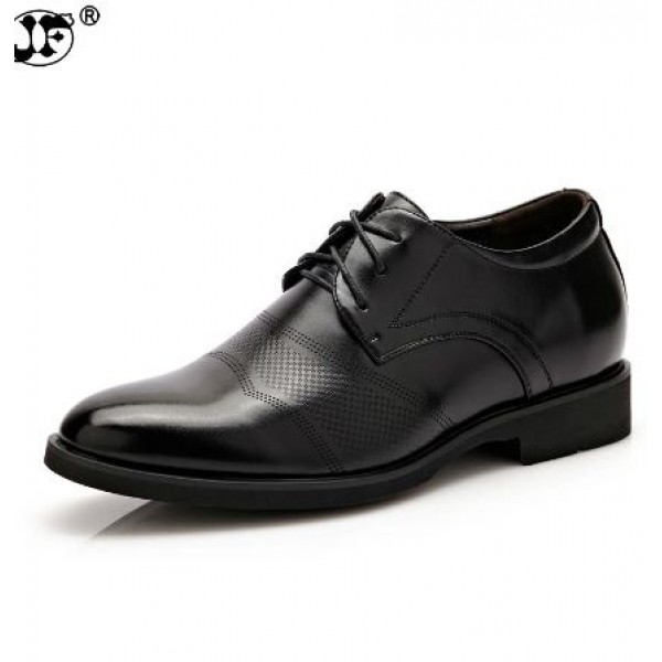 Height Increasing 6cm Men Dress Shoes Split Leat..