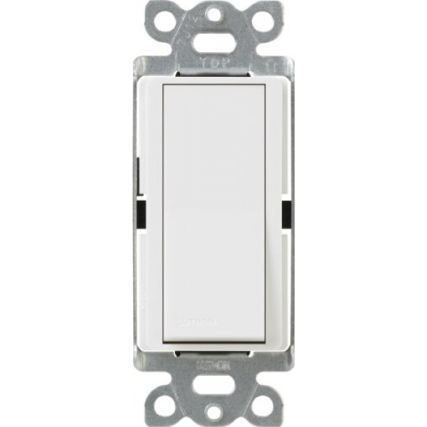 Lutron Claro On/Off Switch, 15 Amp, 3-Way, CA-3PS-WH, White