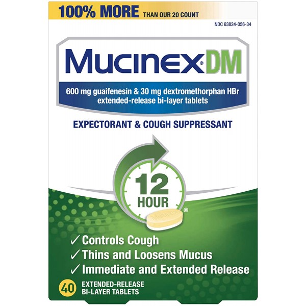 Mucinex Cough Suppressant And Expectorant, Dm 12..