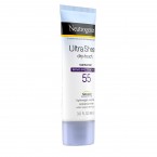 Neutrogena Ultra Sheer Dry-Touch Sunscreen Lotion, Broad Spectrum SPF 55 UVA/UVB Protection, Oxybenzone-Free, Light, Water Resistant, Non-Comedogenic & Non-Greasy, Travel Size